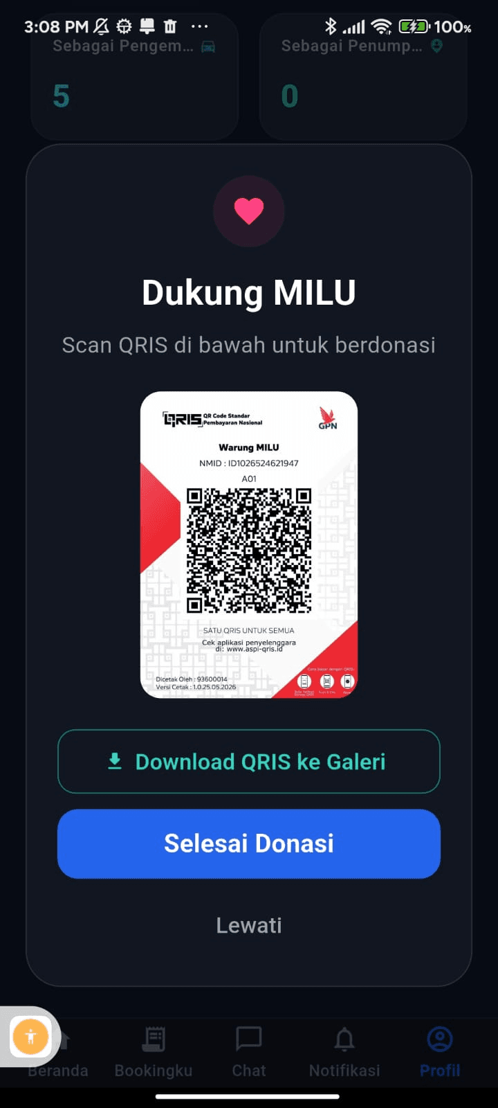 Donasi via QRIS